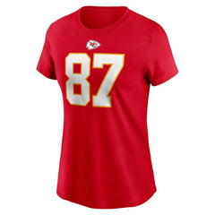 Kansas City Chiefs Nike Travis Kelce Women's Player Name & Number T-Shirt