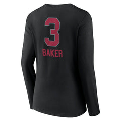 Arizona Cardinals Budda Baker Women's Team Wordmark Player Name & Number Long Sleeve V-Neck T-Shirt