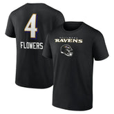 Baltimore Ravens Zay Flowers Team Wordmark Player Name & Number T-Shirt
