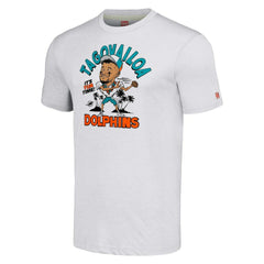 Miami Dolphins Tua Tagovailoa Homage Unisex Caricature Player Tri-Blend T-Shirt