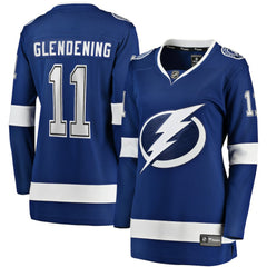 Luke Glendening Tampa Bay Lightning Fanatics Women's Home Breakaway Player Jersey Sale