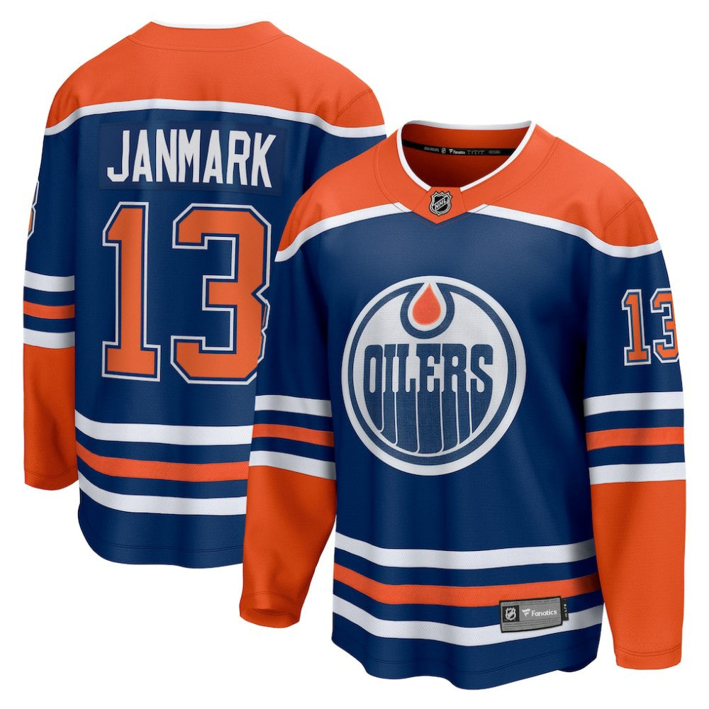 Mattias Janmark Edmonton Oilers Fanatics Home Breakaway Jersey For Sale