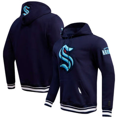 Seattle Kraken Pro Standard Retro Classic Fleece Pullover Hoodie For Sale