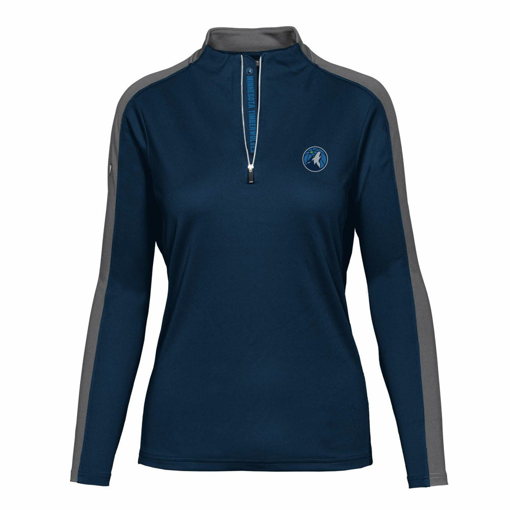 Minnesota Timberwolves Levelwear Women's Remi Insignia Core Quarter-Zip Pullover Top Discount