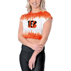 Cincinnati Bengals Certo Women's Cropped Framework T-Shirt