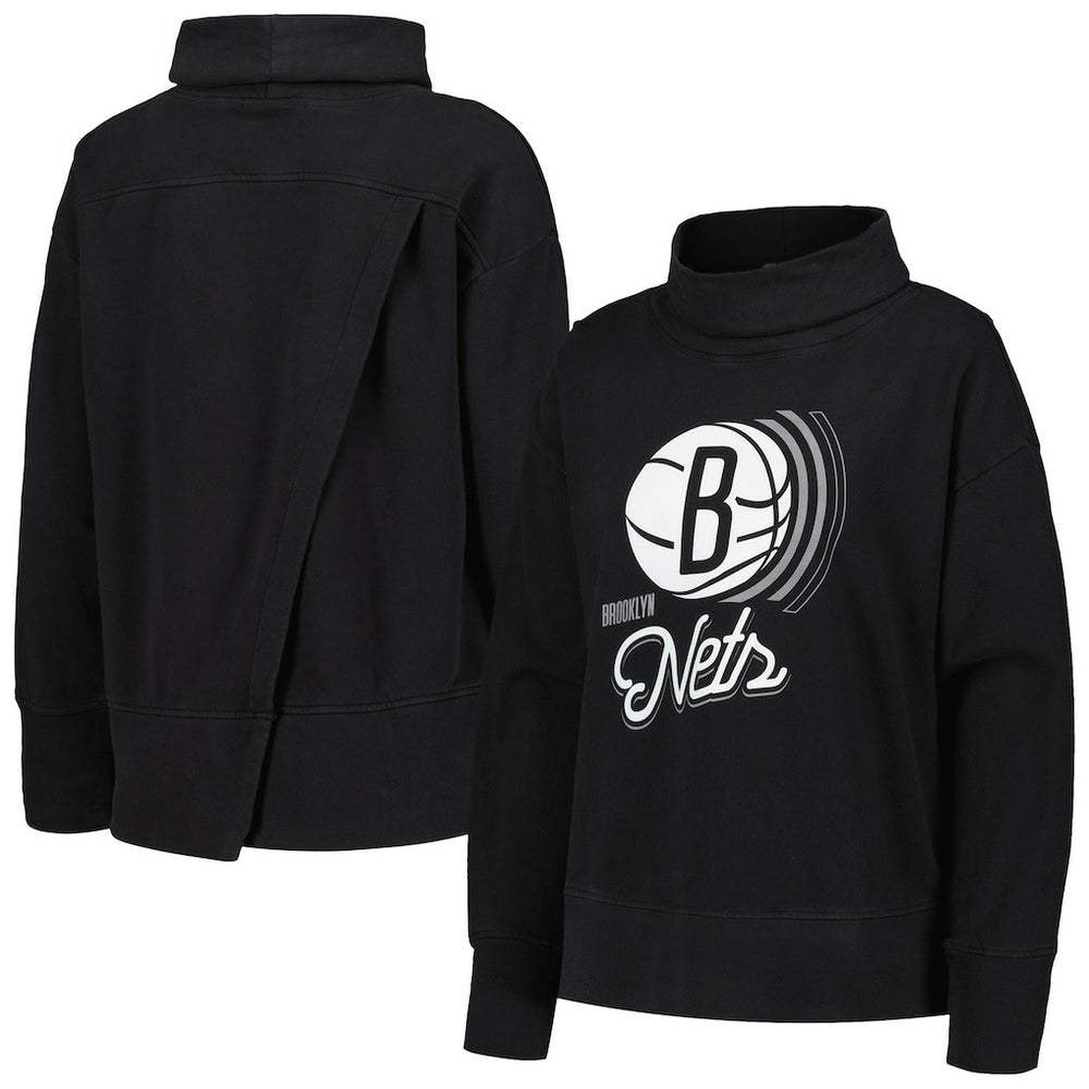 Brooklyn Nets Levelwear Women's Sunset Pullover Sweatshirt Discount