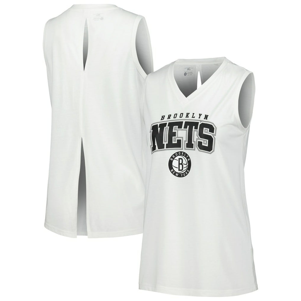 Brooklyn Nets Levelwear Women's Paisley Peekaboo Tank Top Discount