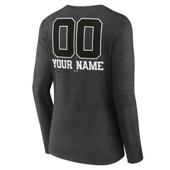 Milwaukee Brewers Women's Personalized Monochrome Name & Number Long Sleeve V-Neck T-Shirt | MLB Shop