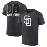San Diego Padres Personalized Monochrome Name & Number T-Shirt | MLB New