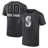 Seattle Mariners Personalized Monochrome Name & Number T-Shirt | MLB For sale