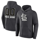 St. Louis Cardinals Personalized Monochrome Name & Number Pullover Hoodie | MLB Outlet