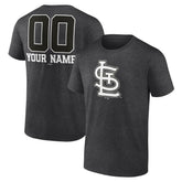 St. Louis Cardinals Personalized Monochrome Name & Number T-Shirt | MLB Discount