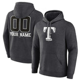 Texas Rangers Personalized Monochrome Name & Number Pullover Hoodie | MLB Outlet