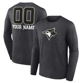 Toronto Blue Jays Personalized Monochrome Name & Number Long Sleeve T-Shirt | MLB Shop