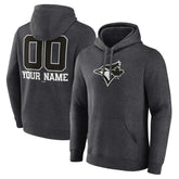 Toronto Blue Jays Personalized Monochrome Name & Number Pullover Hoodie | MLB New