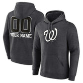 Washington Nationals Personalized Monochrome Name & Number Pullover Hoodie | MLB Outlet