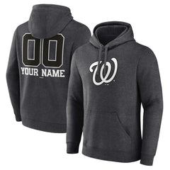 Washington Nationals Personalized Monochrome Name & Number Pullover Hoodie | MLB Outlet