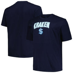 Seattle Kraken Profile Big & Tall Arch Over Logo T-Shirt Sale