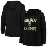 Vegas Golden Knights Profile Women's Plus Size Arch Over Logo Pullover Hoodie Online