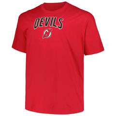 New Jersey Devils Profile Big & Tall Arch Over Logo T-Shirt For Sale