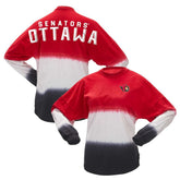 Ottawa Senators Fanatics Women's Ombre Long Sleeve T-Shirt On Sale