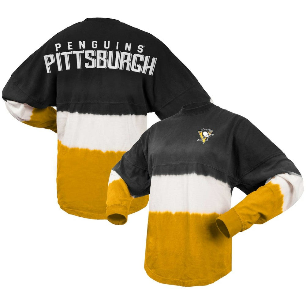Pittsburgh Penguins Fanatics Women's Ombre Long Sleeve T-Shirt On Sale