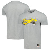 Boston Bruins Mitchell & Ness 100th Anniversary Script Sweep T-Shirt Online