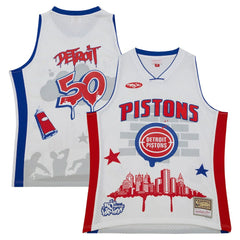 Detroit Pistons x Tats Cru Hardwood Classics Fashion Jersey sale Online