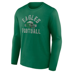 Philadelphia Eagles Fanatics Gridiron Classics Retro Block Long Sleeve T-Shirt