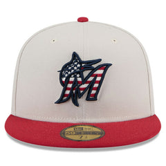 Miami Marlins New Era 2024 Fourth of July 59FIFTY Fitted Hat | MLB Online