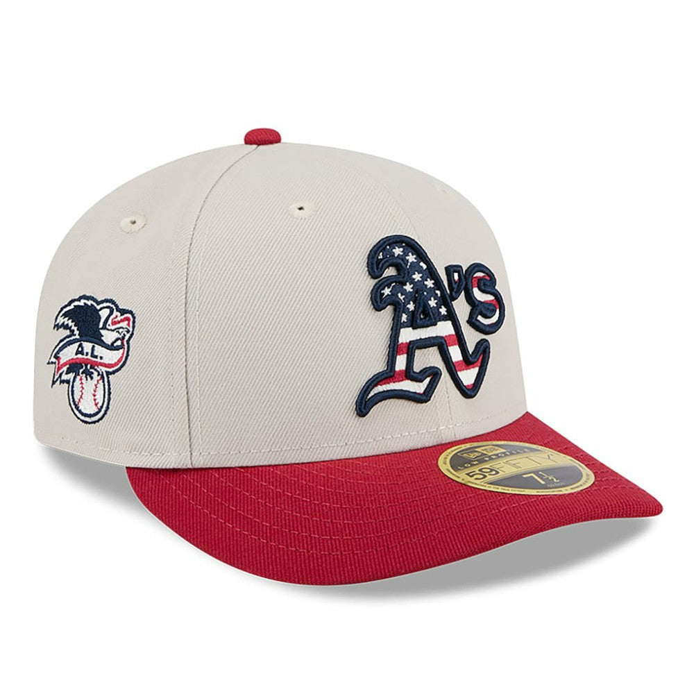 Athletics New Era 2024 Fourth of July Low Profile 59FIFTY Fitted Hat | MLB Outlet
