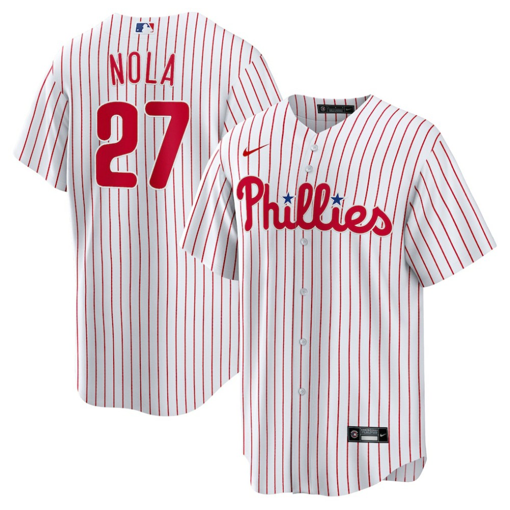 Aaron Nola Philadelphia Phillies Nike Home Replica Player Jersey | MLB On Sale