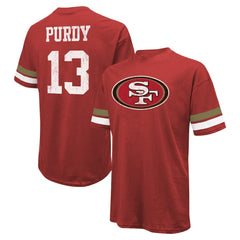 San Francisco 49ers Brock Purdy Majestic Threads Name & Number Oversize Fit T-Shirt