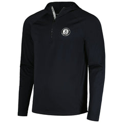 Brooklyn Nets Levelwear Zander Hoodie Raglan Quarter-Zip Top For Sale