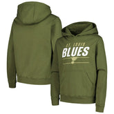 St. Louis Blues Levelwear Youth Podium Fleece Pullover Hoodie Outlet
