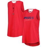 Los Angeles Angels DKNY Sport Women's Claire Fashion Tri-Blend Tank Top | MLB Sale