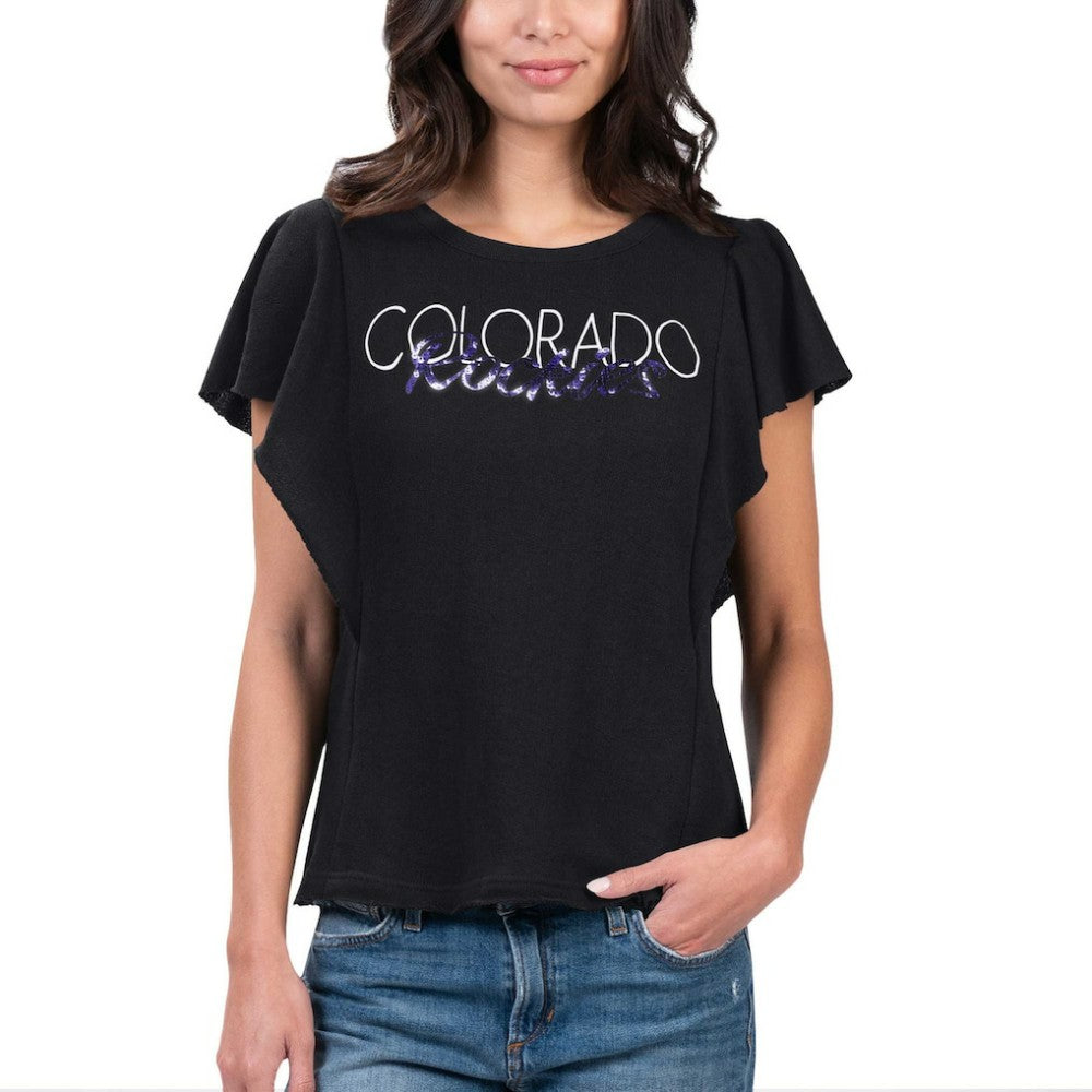 Colorado Rockies G-III 4Her by Carl Banks Women's Crowd Wave T-Shirt | MLB Shop
