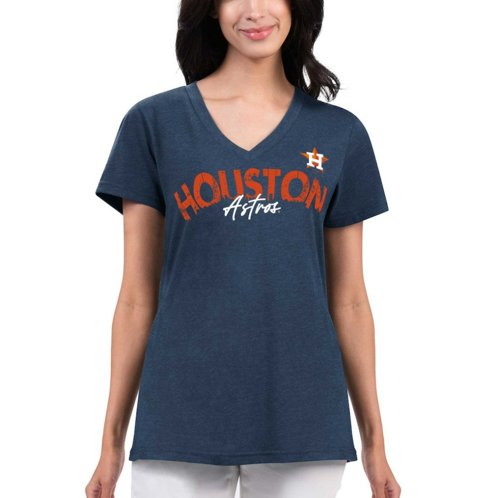 Houston Astros G-III 4Her by Carl Banks Women's Key Move V-Neck T-Shirt | MLB For sale