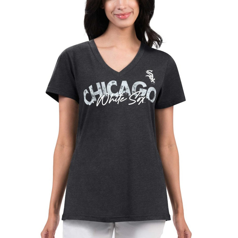 Chicago White Sox G-III 4Her by Carl Banks Women's Key Move V-Neck T-Shirt | MLB On Sale