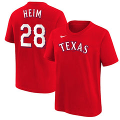 Jonah Heim Texas Rangers Nike Youth Name & Number T-Shirt | MLB For sale