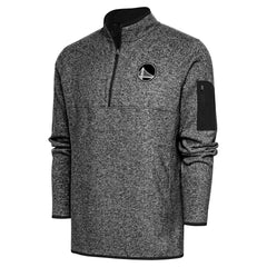 Golden State Warriors Antigua Metallic Logo Fortune Quarter-Zip Jacket sale New