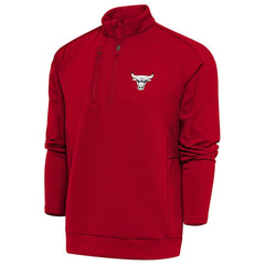 Chicago Bulls Antigua Metallic Logo Generation Quarter-Zip Top On Sale
