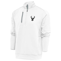 Milwaukee Bucks Antigua Metallic Logo Generation Quarter-Zip Top Outlet