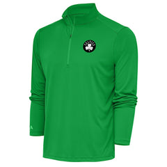 Boston Celtics Antigua Metallic Logo Tribute Quarter-Zip Top On Sale