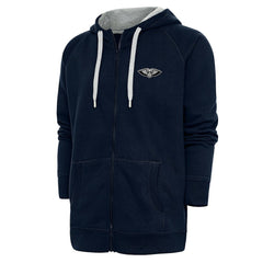 New Orleans Pelicans Antigua Metallic Logo Victory Raglan Full-Zip Hoodie Online