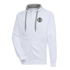 Dallas Mavericks Antigua Metallic Logo Victory Raglan Full-Zip Hoodie sale For Sale