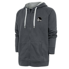 Golden State Warriors Antigua Metallic Logo Victory Raglan Full-Zip Hoodie sale On Sale