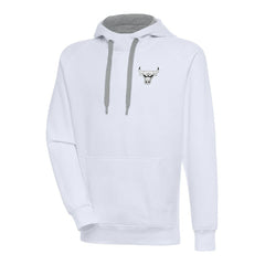 Chicago Bulls Antigua Metallic Logo Victory Raglan Pullover Hoodie Discount