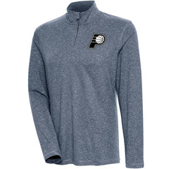 Indiana Pacers Antigua Women's Brushed Metallic Comfort Quarter-Zip Pullover Top - Heather Navy sale Online