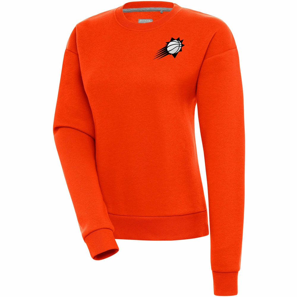 Phoenix Suns Antigua Women's Brushed Metallic Victory Pullover Sweatshirt - Orange on sale For Sale